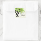 Tanzblütenbaum Quadratischer Aufkleber (Tasche)