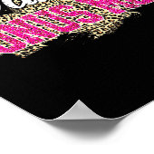 Tanzbonus Mama Leopard lustiger tanzender Mutterta Poster (Ecke)