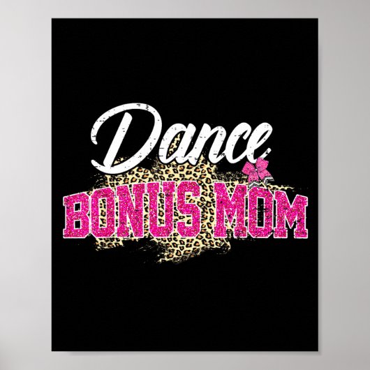 Tanzbonus Mama Leopard lustiger tanzender Mutterta Poster (Vorne)