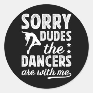 Tanzbrüder einer Tänzerin Bruder Funny Dance Bro Runder Aufkleber