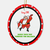 TanzChick Santa Dance personalisierte Ornament (Links)