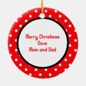 TanzChick Santa Dance personalisierte Ornament (Hinten)