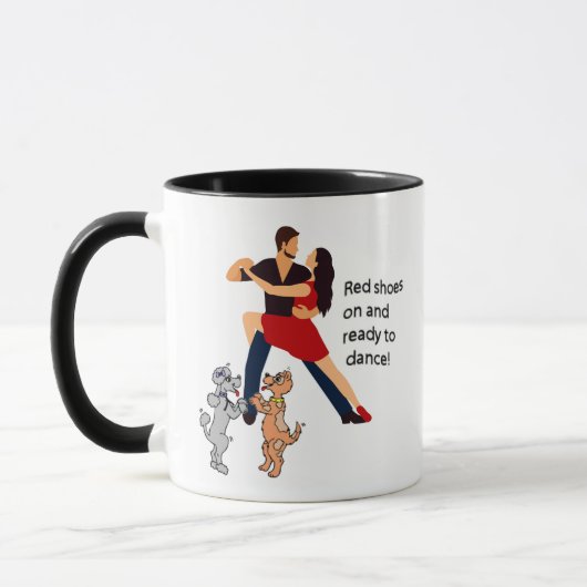 Tanzcouch Tango und Tanzhunde Tasse Kaffee (Links)