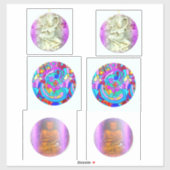 Tanzdakini, Buddha, Hippie-Liebe Aufkleber (Blatt)