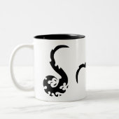 Tanzdrachen Zweifarbige Tasse (Links)