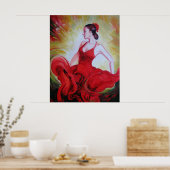 Tanzdruck Poster (Küche)