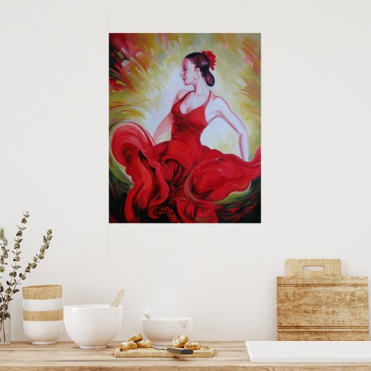 Tanzdruck Poster (Küche)