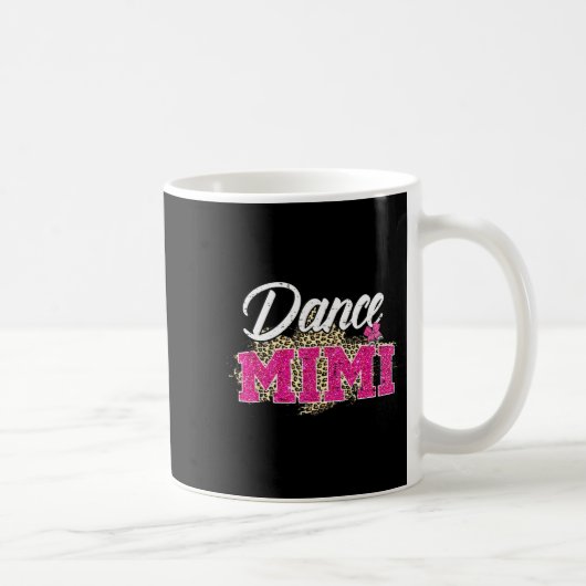 Tanze Mimi Leopard lustiger Tanz Mimi Muttertag Kaffeetasse (Rechts)