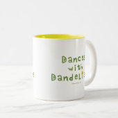 Tänze mit Löwenzahn Zweifarbige Tasse (VorderseiteRechts)