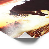 Tänze mit Pferden Fotodruck (Ecke)