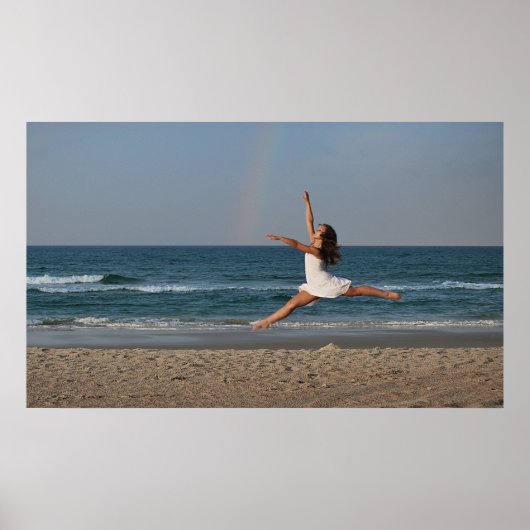 Tänze mit Regenbogen-Poster Poster (Vorne)