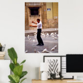 Tänze mit Tauben Poster (Heimbüro)