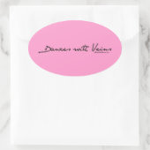 Tänze mit Venen Ovaler Aufkleber (Tasche)