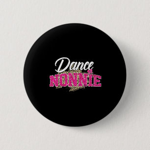 Tanze Nonnie Leopard lustiger tanzender Nonnie Mut Button