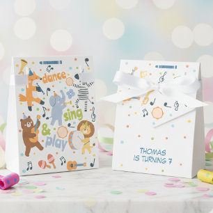 Tanze, singe und spiele Kindergeburtstag Geschenkschachtel