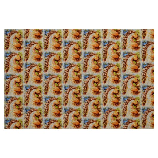 tänzelnde Mustangs Stoff (Fat Quarter (45,7 x 55,9 cm))