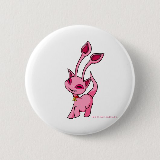 Tänzelndes rosa Aisha Button (Vorderseite)