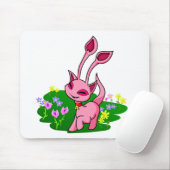 Tänzelndes rosa Aisha durch Blumen Mousepad (Mit Mouse)