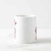 Tänzelndes rosa Aisha Kaffeetasse (Mittel)