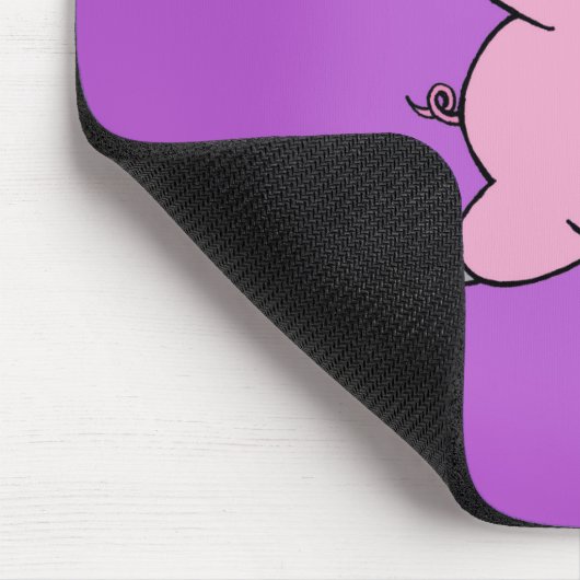 Tänzelndes Schwein Mousepad (Ecke)