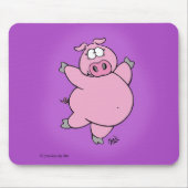 Tänzelndes Schwein Mousepad (Vorne)
