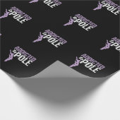 Tanzen "Addicted to Pole" Geschenkpapier (Ecke)