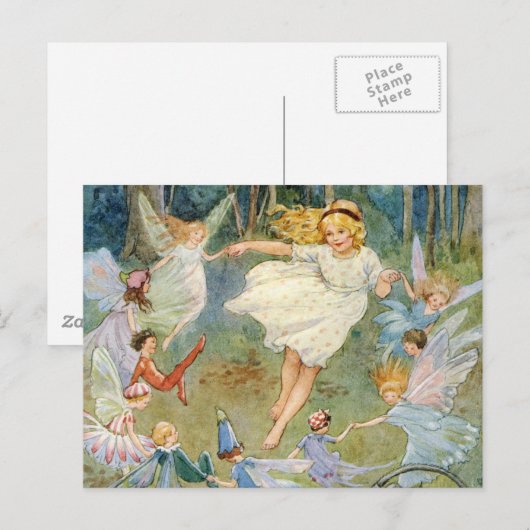 Tanzen am Fairy Ring Postkarte (Vorne/Hinten)