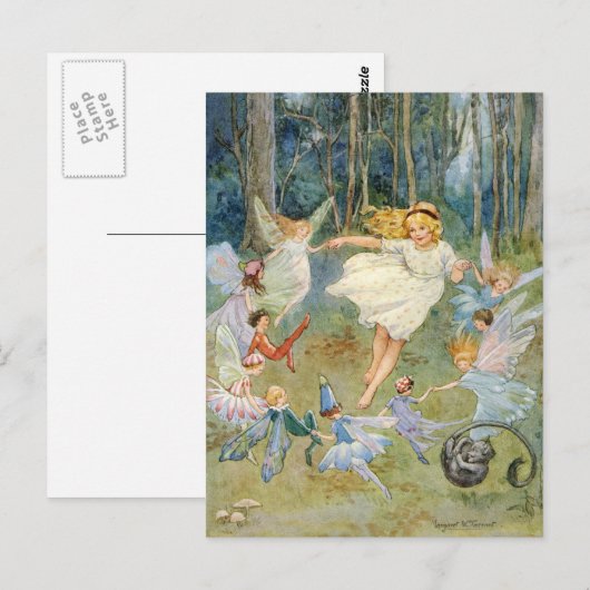Tanzen am Fairy Ring Postkarte (Vorne/Hinten)