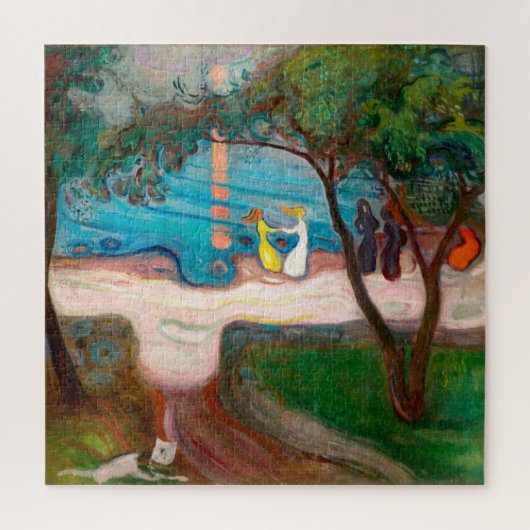 Tanzen an der Küste | Edvard Munch | Puzzle (Vertikal)