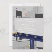 Tanzen an einem strahlenden Geburtstag Einladung (Rückseite)