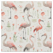 Tanzen auf Air: Whimsy Flamingo Stoff (Nahaufnahme)