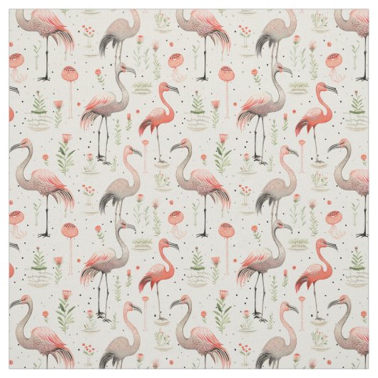 Tanzen auf Air: Whimsy Flamingo Stoff (Muster)