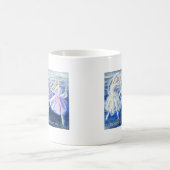 Tanzen auf das Saphir-Meer Kaffeetasse (Mittel)