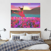 Tanzen auf der Wiese | Tanz | Afrikanisch Leinwanddruck (Insitu (Schlafzimmer))