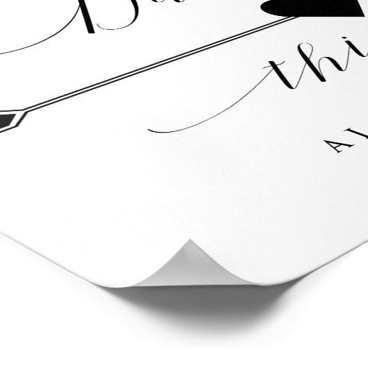 Tanzen auf diese Weise Skriptdirektorisches Pfeil- Poster (Ecke)