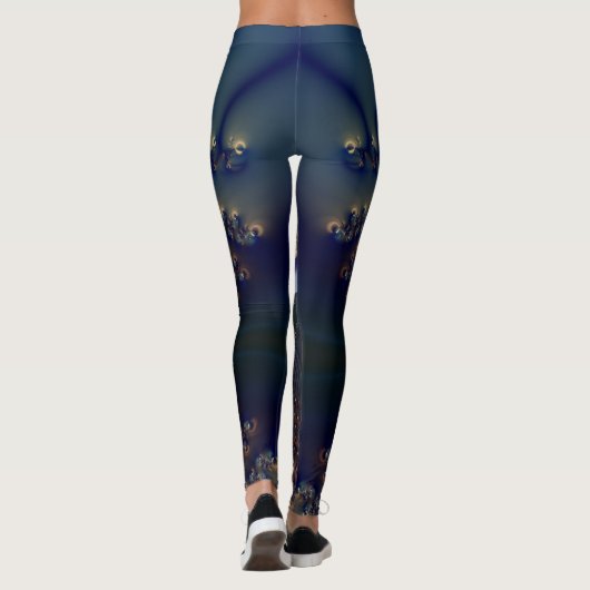 Tanzen auf einem Button Leggings (Rückseite)