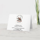 Tanzen auf Eis Feiertagskarte (Rückseite)