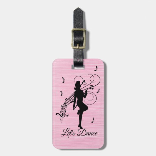 Tanzen auf Hochtouren Gepäckanhänger (Vorderseite vertikal)