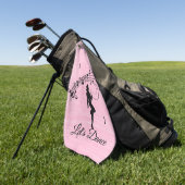 Tanzen auf Hochtouren Golfhandtuch (Gras)