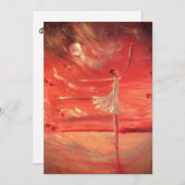 Tanzen auf Silberwolken Dankeskarte (Vorne/Hinten)