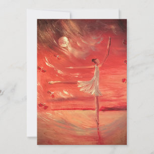 Tanzen auf Silberwolken Dankeskarte