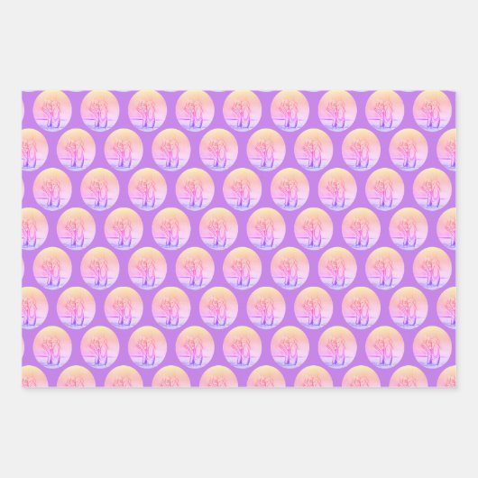 Tanzen auf Zehenballschuhen Wiederholung Muster Geschenkpapier Set (Vorderseite)