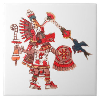 Tanzen aztekischer Shaman-Krieger Fliese