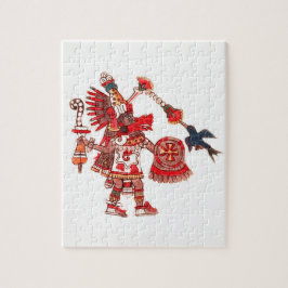 Tanzen aztekischer Shaman-Krieger Puzzle