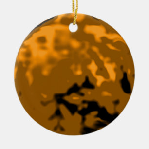 Tanzen-Ball-Goldorange Transport-MUSEUM Zazzle Keramikornament