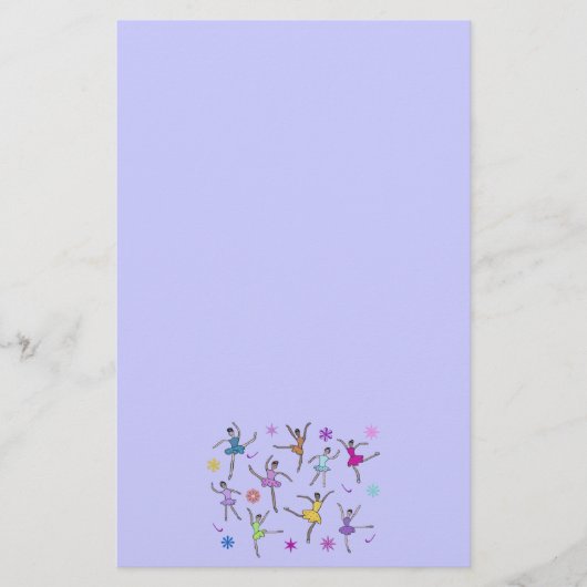Tanzen-Ballerina-Briefpapier Briefpapier (Vorderseite)