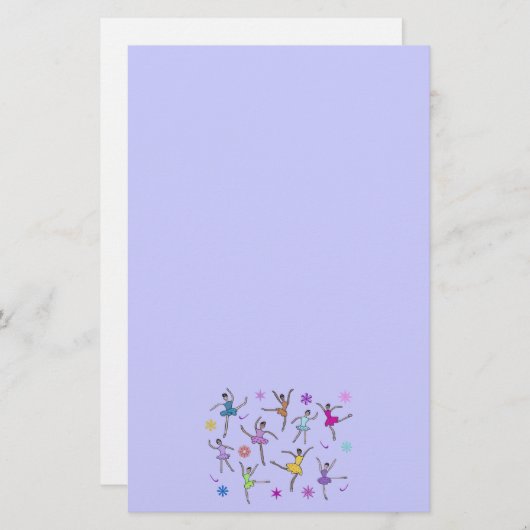 Tanzen-Ballerina-Briefpapier Briefpapier (Vorne/Hinten)
