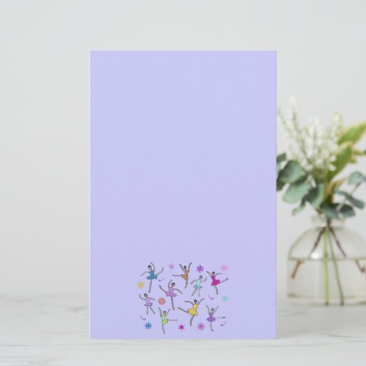 Tanzen-Ballerina-Briefpapier Briefpapier (Stehend Vorderseite)