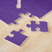 Tanzen-Ballerina in lila und weißem Puzzle (Seite)