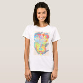 Tanzen Ballerina - Wasserfarbe T-Shirt (Vorne ganz)